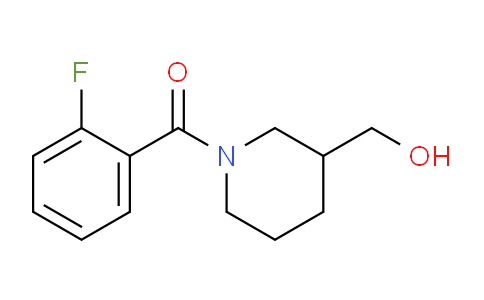 CAS No. 349128-53-6, (2-Fluorophenyl)(3-(hydroxymethyl)piperidin-1-yl)methanone