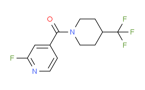 CAS No. 1491672-98-0, (2-Fluoropyridin-4-yl)(4-(trifluoromethyl)piperidin-1-yl)methanone