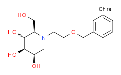 CAS No. 1203659-54-4, (2R,3R,4R,5S)-1-(2-(Benzyloxy)ethyl)-2-(hydroxymethyl)piperidine-3,4,5-triol