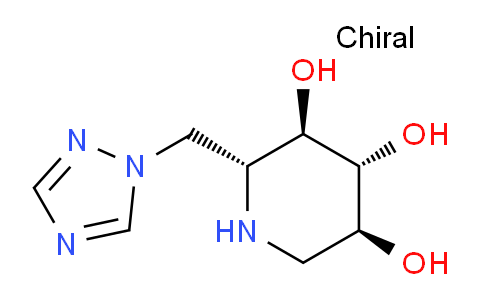 CAS No. 748814-86-0, (2R,3R,4R,5S)-2-((1H-1,2,4-Triazol-1-yl)methyl)piperidine-3,4,5-triol