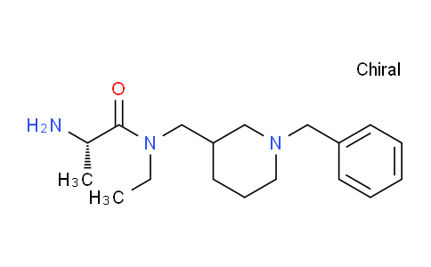 CAS No. 1354024-94-4, (2S)-2-Amino-N-((1-benzylpiperidin-3-yl)methyl)-N-ethylpropanamide