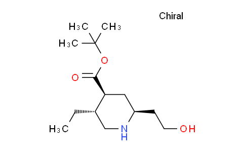 CAS No. 1417789-36-6, (2S,4S,5R)-tert-Butyl 5-ethyl-2-(2-hydroxyethyl)piperidine-4-carboxylate