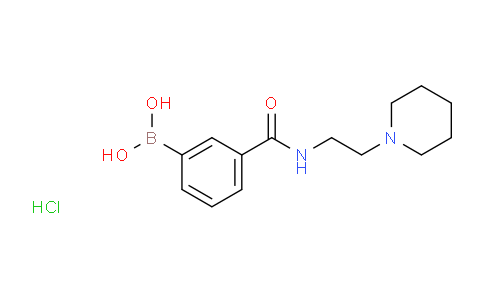 CAS No. 1072945-72-2, (3-((2-(Piperidin-1-yl)ethyl)carbamoyl)phenyl)boronic acid hydrochloride