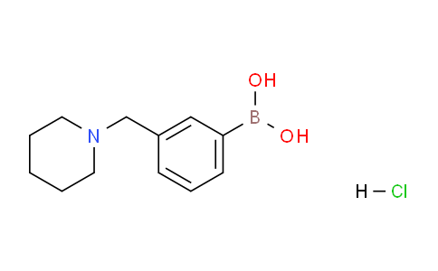 CAS No. 1072946-21-4, (3-(Piperidin-1-ylmethyl)phenyl)boronic acid hydrochloride