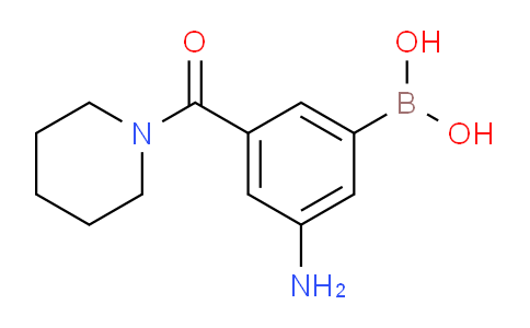 CAS No. 2096336-80-8, (3-Amino-5-(piperidine-1-carbonyl)phenyl)boronic acid