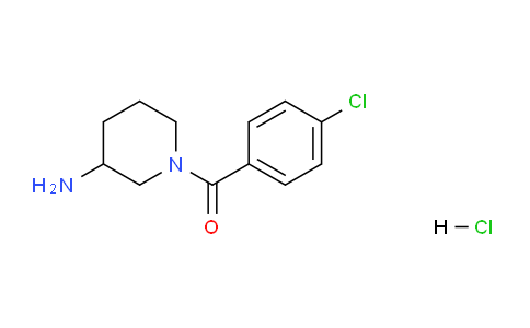 CAS No. 1158378-96-1, (3-Aminopiperidin-1-yl)(4-chlorophenyl)methanone hydrochloride