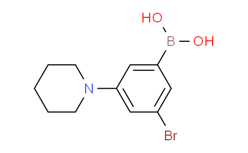 CAS No. 2096333-12-7, (3-Bromo-5-(piperidin-1-yl)phenyl)boronic acid