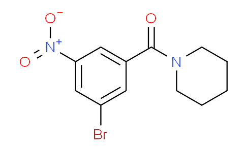 CAS No. 941294-21-9, (3-Bromo-5-nitrophenyl)(piperidin-1-yl)methanone