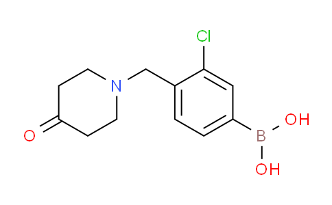 CAS No. 1704095-56-6, (3-chloro-4-((4-oxopiperidin-1-yl)methyl)phenyl)boronic acid