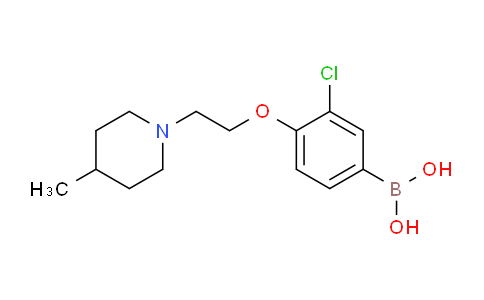 CAS No. 1704074-00-9, (3-chloro-4-(2-(4-methylpiperidin-1-yl)ethoxy)phenyl)boronic acid
