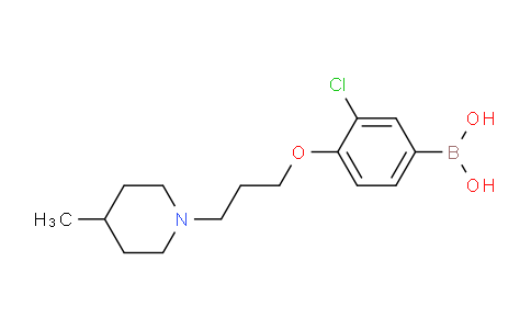CAS No. 1704081-78-6, (3-Chloro-4-(3-(4-methylpiperidin-1-yl)propoxy)phenyl)boronic acid