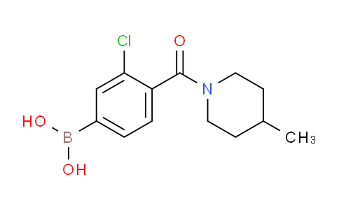CAS No. 1704081-58-2, (3-chloro-4-(4-methylpiperidine-1-carbonyl)phenyl)boronic acid