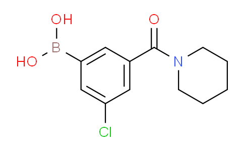 CAS No. 957120-47-7, (3-Chloro-5-(piperidine-1-carbonyl)phenyl)boronic acid