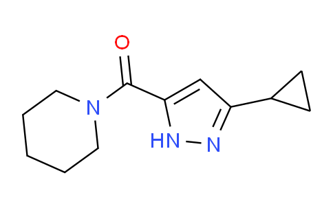 CAS No. 1186634-98-9, (3-Cyclopropyl-1H-pyrazol-5-yl)(piperidin-1-yl)methanone