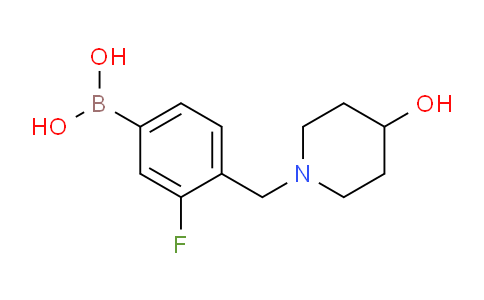 CAS No. 1704063-99-9, (3-fluoro-4-((4-hydroxypiperidin-1-yl)methyl)phenyl)boronic acid
