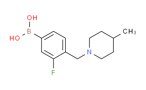 CAS No. 1334321-25-3, (3-fluoro-4-((4-methylpiperidin-1-yl)methyl)phenyl)boronic acid