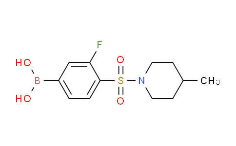 CAS No. 1704120-89-7, (3-fluoro-4-((4-methylpiperidin-1-yl)sulfonyl)phenyl)boronic acid