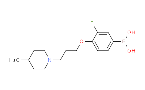 CAS No. 1704064-04-9, (3-fluoro-4-(3-(4-methylpiperidin-1-yl)propoxy)phenyl)boronic acid