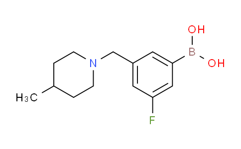CAS No. 1704063-67-1, (3-fluoro-5-((4-methylpiperidin-1-yl)methyl)phenyl)boronic acid