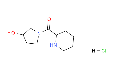 CAS No. 1236261-98-5, (3-Hydroxypyrrolidin-1-yl)(piperidin-2-yl)methanone hydrochloride