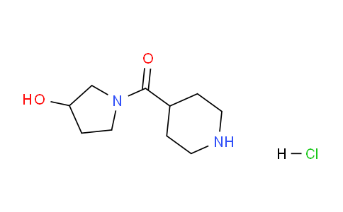 CAS No. 1220039-08-6, (3-Hydroxypyrrolidin-1-yl)(piperidin-4-yl)methanone hydrochloride