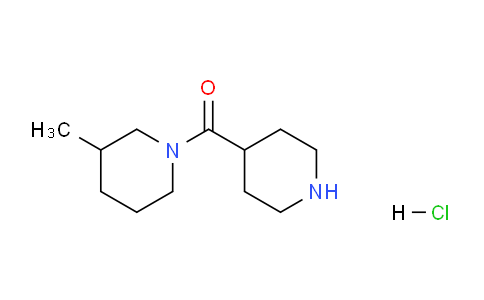CAS No. 1170118-61-2, (3-Methylpiperidin-1-yl)(piperidin-4-yl)methanone hydrochloride