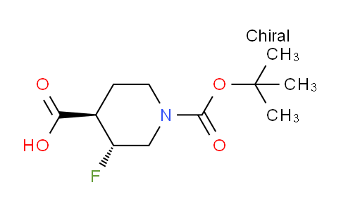 CAS No. 1864003-59-7, (3R,4R)-1-(tert-Butoxycarbonyl)-3-fluoropiperidine-4-carboxylic acid