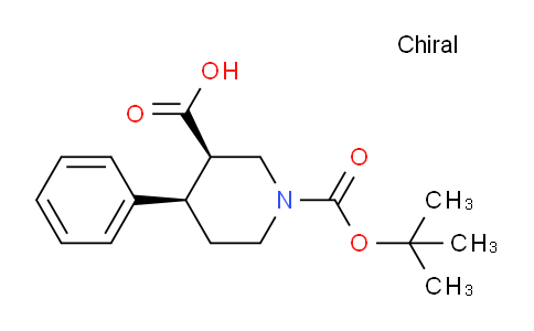 CAS No. 197900-84-8, (3R,4R)-1-(tert-Butoxycarbonyl)-4-phenylpiperidine-3-carboxylic acid