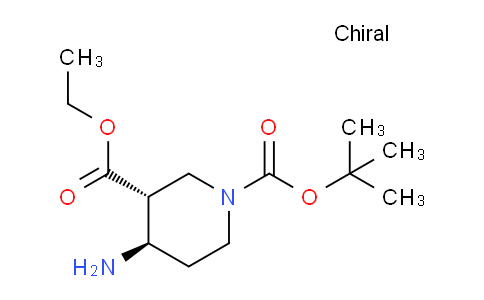 CAS No. 388108-34-7, (3R,4R)-1-tert-Butyl 3-ethyl 4-aminopiperidine-1,3-dicarboxylate