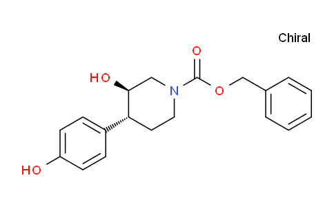 CAS No. 857278-37-6, (3R,4R)-Benzyl 3-hydroxy-4-(4-hydroxyphenyl)piperidine-1-carboxylate