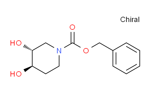 CAS No. 167097-00-9, (3R,4R)-rel-Benzyl 3,4-dihydroxypiperidine-1-carboxylate
