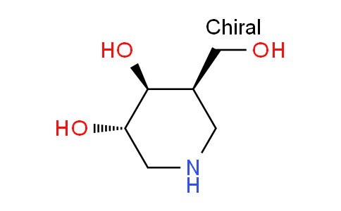 CAS No. 346408-06-8, (3S,4S,5R)-5-(Hydroxymethyl)piperidine-3,4-diol