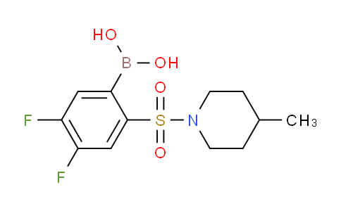 CAS No. 1704067-52-6, (4,5-difluoro-2-((4-methylpiperidin-1-yl)sulfonyl)phenyl)boronic acid