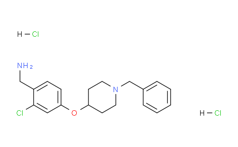 CAS No. 1198416-88-4, (4-((1-Benzylpiperidin-4-yl)oxy)-2-chlorophenyl)methanamine dihydrochloride