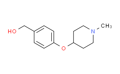 CAS No. 1782394-50-6, (4-((1-Methylpiperidin-4-yl)oxy)phenyl)methanol