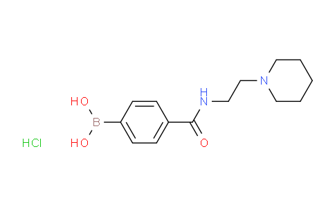 CAS No. 957060-72-9, (4-((2-(Piperidin-1-yl)ethyl)carbamoyl)phenyl)boronic acid hydrochloride