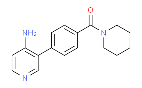 CAS No. 1125414-05-2, (4-(4-Aminopyridin-3-yl)phenyl)(piperidin-1-yl)methanone
