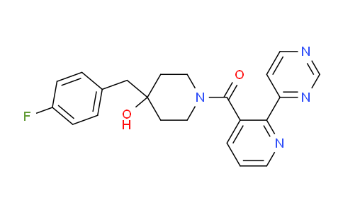 CAS No. 1429505-54-3, (4-(4-Fluorobenzyl)-4-hydroxypiperidin-1-yl)(2-(pyrimidin-4-yl)pyridin-3-yl)methanone