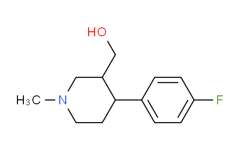 CAS No. 318279-38-8, (4-(4-Fluorophenyl)-1-methylpiperidin-3-yl)methanol