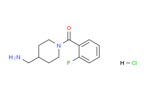 CAS No. 1286274-11-0, (4-(Aminomethyl)piperidin-1-yl)(2-fluorophenyl)methanone hydrochloride