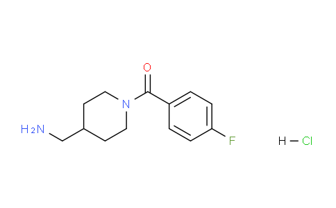 CAS No. 1286272-94-3, (4-(Aminomethyl)piperidin-1-yl)(4-fluorophenyl)methanone hydrochloride