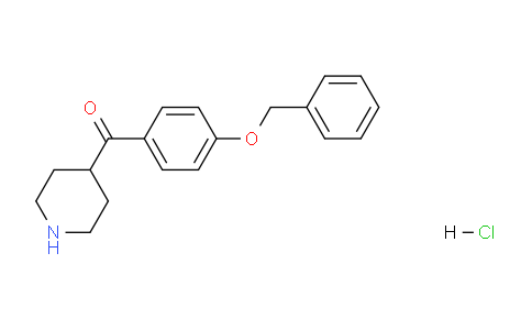 CAS No. 1373028-81-9, (4-(Benzyloxy)phenyl)(piperidin-4-yl)methanone hydrochloride