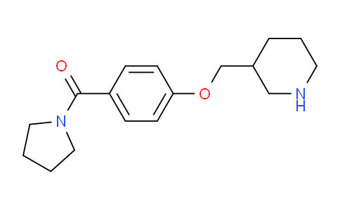 CAS No. 1146080-82-1, (4-(piperidin-3-ylmethoxy)phenyl)(pyrrolidin-1-yl)methanone