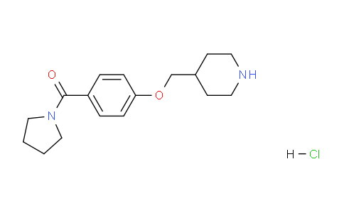 CAS No. 1332530-81-0, (4-(Piperidin-4-ylmethoxy)phenyl)(pyrrolidin-1-yl)methanone hydrochloride