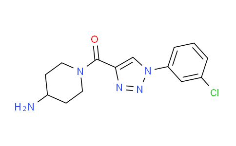 CAS No. 1351837-83-6, (4-Aminopiperidin-1-yl)(1-(3-chlorophenyl)-1H-1,2,3-triazol-4-yl)methanone
