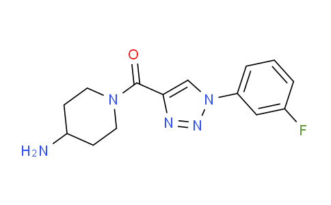 CAS No. 1351843-00-9, (4-Aminopiperidin-1-yl)(1-(3-fluorophenyl)-1H-1,2,3-triazol-4-yl)methanone