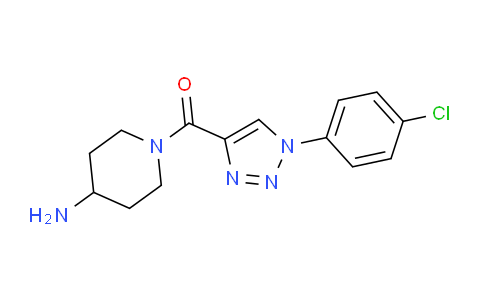 CAS No. 1351788-71-0, (4-Aminopiperidin-1-yl)(1-(4-chlorophenyl)-1H-1,2,3-triazol-4-yl)methanone