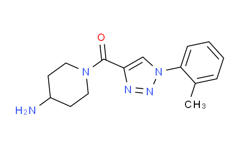 CAS No. 1355180-97-0, (4-Aminopiperidin-1-yl)(1-(o-tolyl)-1H-1,2,3-triazol-4-yl)methanone