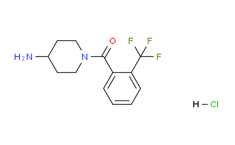 CAS No. 1774898-61-1, (4-Aminopiperidin-1-yl)(2-(trifluoromethyl)phenyl)methanone hydrochloride