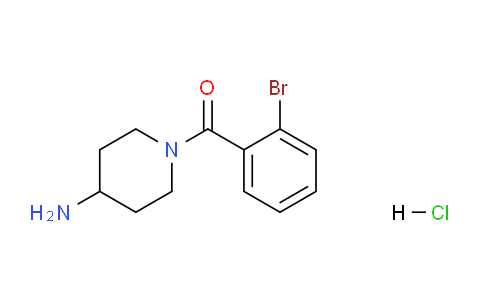 CAS No. 1286274-69-8, (4-Aminopiperidin-1-yl)(2-bromophenyl)methanone hydrochloride